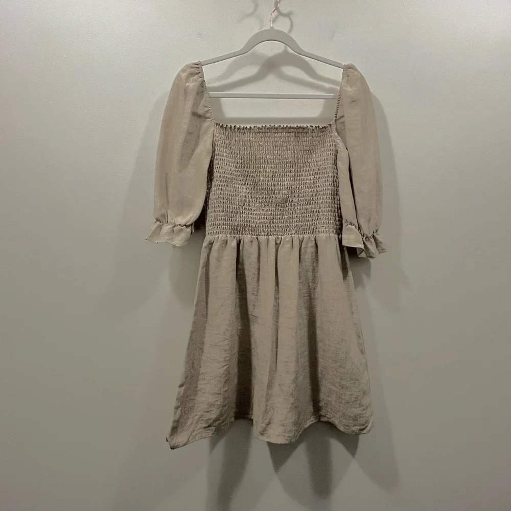REFORMATION Cerise Linen Dress - Picture 5 of 12